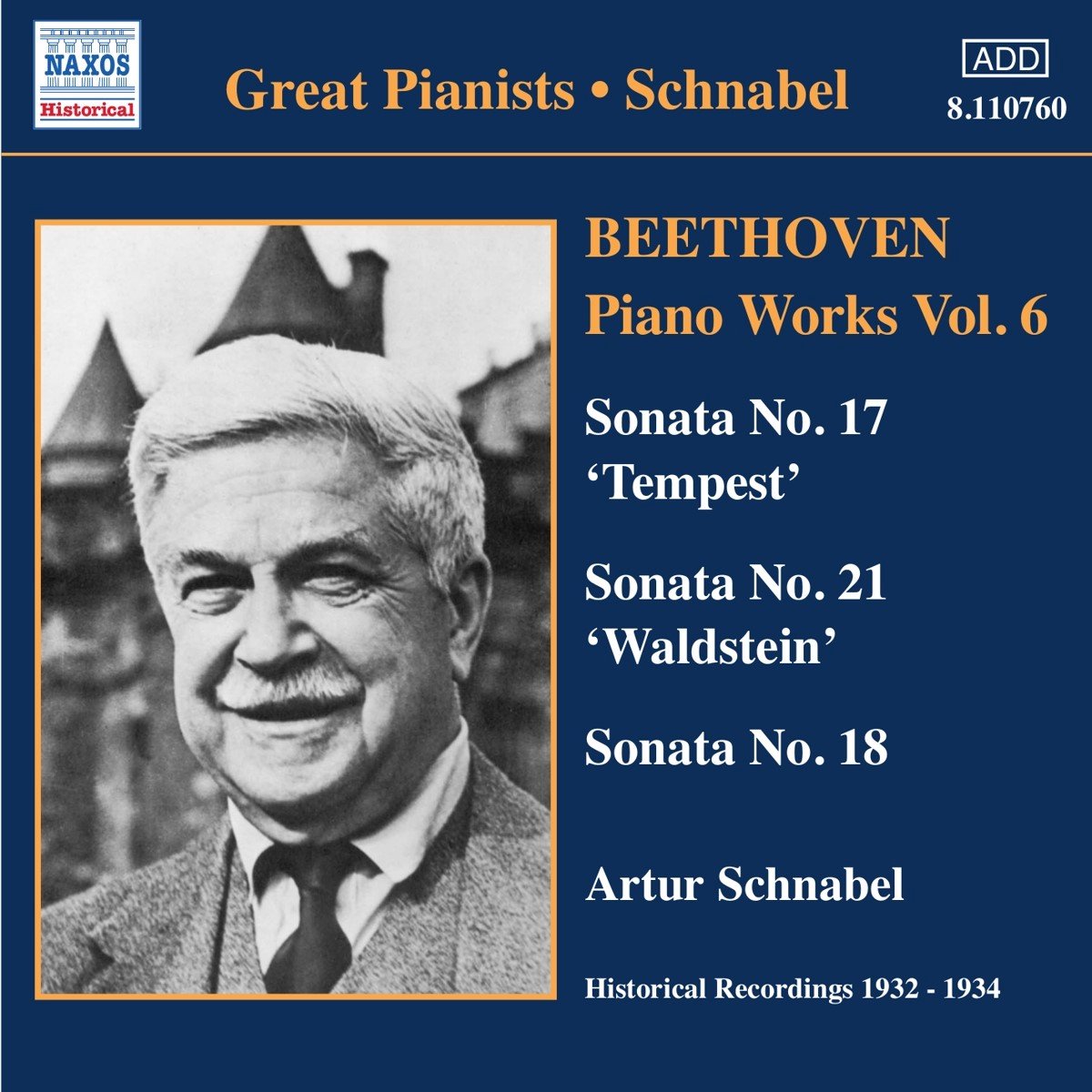 Artur Schnabel - Beethoven: Piano Works 6 (CD) (Remastered)