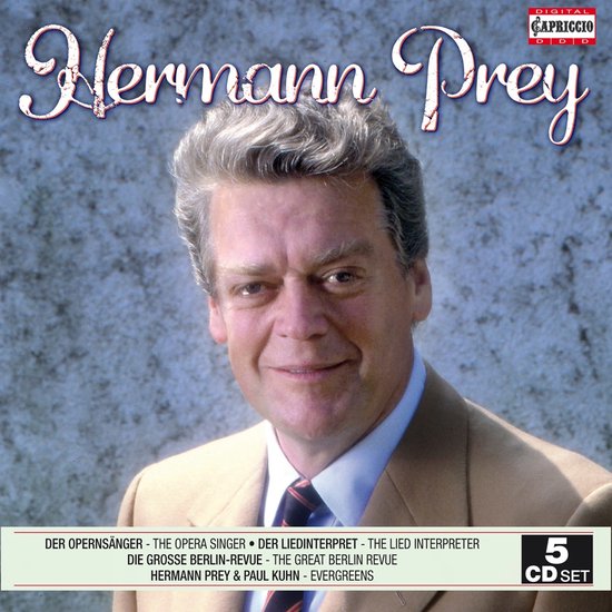 Hermann Prey, portret in pak. 5 CD SET.