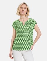 GERRY WEBER Dames Blouseachtig shirt met motief EcoVero