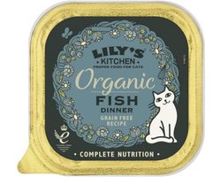 Lily's kitchen cat organic fish dinner kattenvoer 3x 19x85 gr