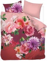 Snoozing Pink Flower Dekbedovertrek - Lits-jumeaux - 240x200/220 cm - Zacht Rose