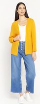LOLALIZA Grofgebreide cardigan - Oranje - Maat L/XL