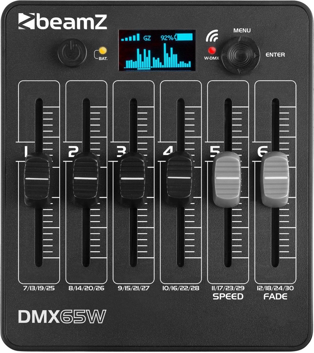 BeamZ DMX65W Contrôleur DMX sans fil 30 canaux sur batterie