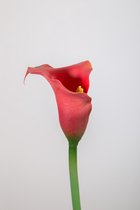 Kunstbloem - Calla lelie - topkwaliteit decoratie - 2 stuks - zijden bloem - Roze - 76 cm hoog