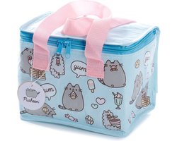 foto van Kleine lunch/sixpack koeltas - Pusheen kat print - 21 x 15 cm - 4,4 L