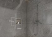 Shower & Design Inbouwdouchenis - betegelbaar - 31 x 31 cm - KLARA L 31 cm x H 31 cm x D 10 cm