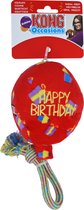 Kong hond Occasions birthday balloon rood, medium - 8,9 x 8,9 x 15,2cm