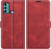 Deluxe Book Case - Motorola Moto G60 Hoesje - Rood