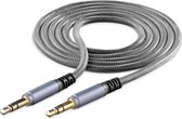 Cellularline Aux Audio Strong audio kabel 1 m 3.5mm Grijs