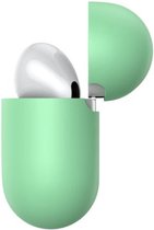 Baseus Geschikt Voor Airpods Pro Hoesje Siliconen Case - groen - Airpods Pro Siliconen Case Hoesje mintgroen - airpods pro hoesje - WIAPPOD-ABZ06