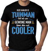 Grote maten Deze kanjer is tuinman net als een gewone man maar dan veel cooler t-shirt zwart voor heren - kado shirts - beroepen shirts - vaderdag shirts XXXL