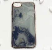 Apple iPhone 6 / 7 / 8 / SE 2020 Hoesje Grijs Marmer  Stevige Siliconen TPU Case – iPhone 6 / 7 / 8 / SE 2020 Luxe Xtreme Stevige Back Cover Shockproof telefoon hoesje