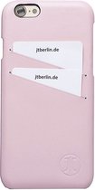 Apple iPhone 8 Hoesje - JT Berlin - LederCover Card Serie - Echt Leer Backcover - Roze - Hoesje Geschikt Voor Apple iPhone 8