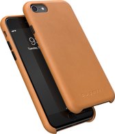 Apple iPhone 8 Hoesje - Bugatti - Porto Serie - Echt Leer Backcover - Cognac - Hoesje Geschikt Voor Apple iPhone 8