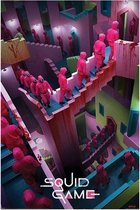 SQUID GAME - Crazy Stairs - Poster 61x91cm