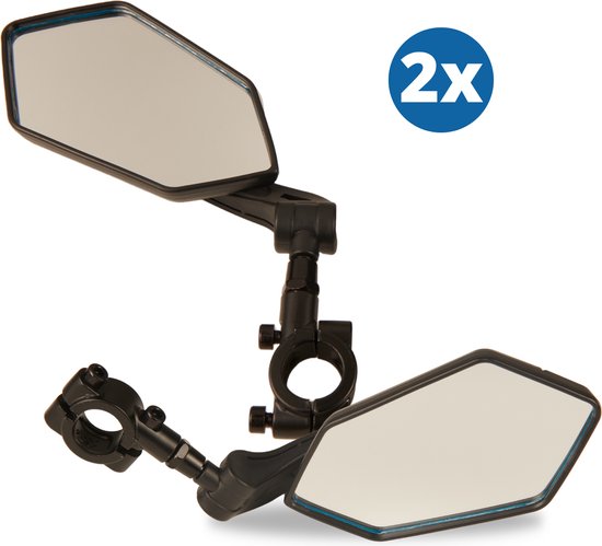 JMW Bikes- E-Bike Fietsspiegels - Set van 2 - 360º Verstelbaar -  Achteruitkijk spiegel | bol.com