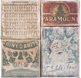 Tim Holtz burlap panel christmas