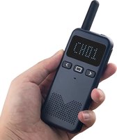 Walkietalkie Zwart - Volwassenen - Professioneel - Tot 8 Kilometer - Berichten Uitzenden & Ontvangen - LED - Voice Control - Koptelefoon