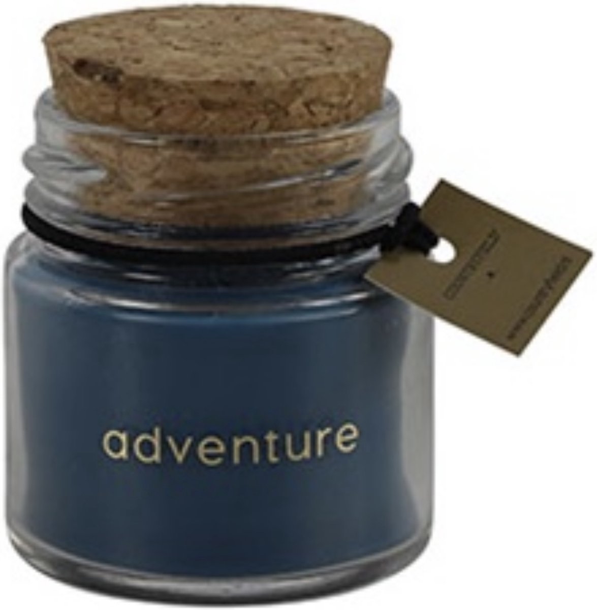Geurkaars - Adventure - mini - petrol - per 2 stuks - L4,5B4,5H5CM - Countryfield