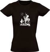 Picasso Don Quichot | Dames T-shirt | Zwart | Kunst | Schilderij | Schets