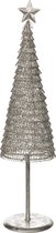 Kerstboom | metaal | zilver | 13.5x13.5x (h)52 cm