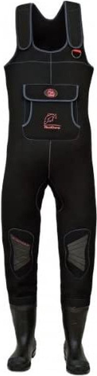 Behr Neoprene Waders Red Carp Size 45/46 + Bag + Belt - Waadpak