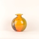 Design Vaas BOLVASE - Fidrio AUTUNNO - glas, mondgeblazen bloemenvaas - hoogte 19 cm