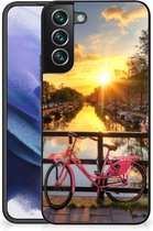 Telefoonhoesje Samsung Galaxy S22 Pro Hoesje maken met Zwarte rand Amsterdamse Grachten