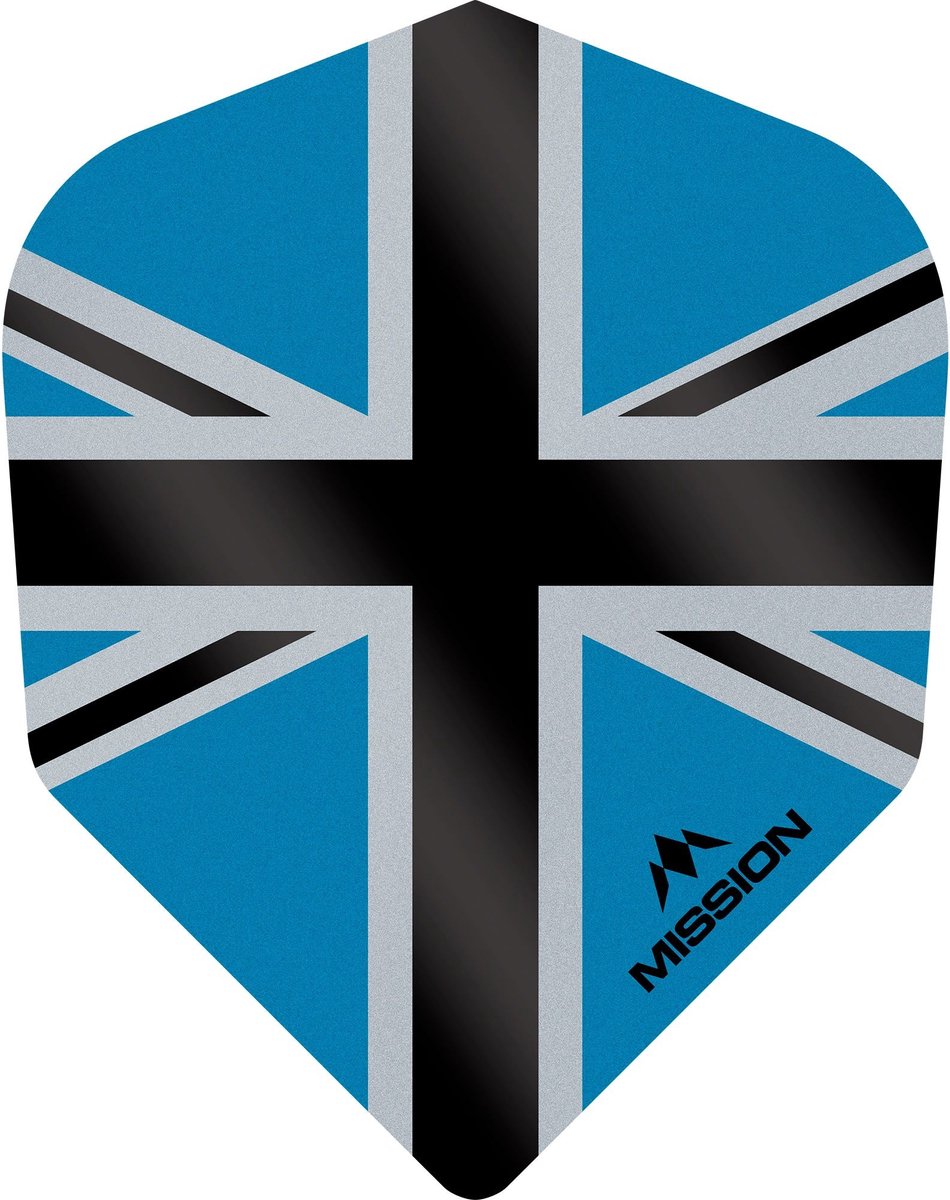 Mission Alliance-X 100 Blue & Black NO6 - Dart Flights
