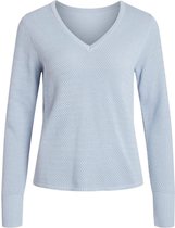 Vila Trui Vichassa V-neck L/s Knit Top - Fav 14067510 Kentucky Blue Dames Maat - XS