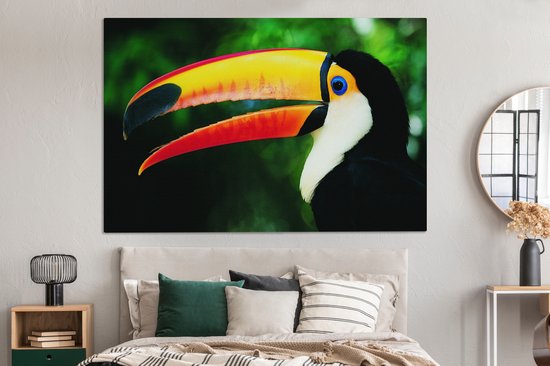 Tableau sur toile Toucan de près - 150x100 cm - Décoration murale