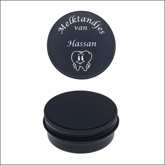 Boîte De Conserve Dents De Bébé Avec Gravure De Nom - Hassan