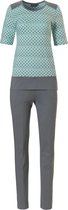 Pastunette dames pyjama K/M - Light Green  - 46  - Grijs