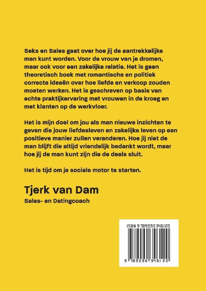 Seks and Sales, Tjerk Van Dam 9789090346120 Boeken bol