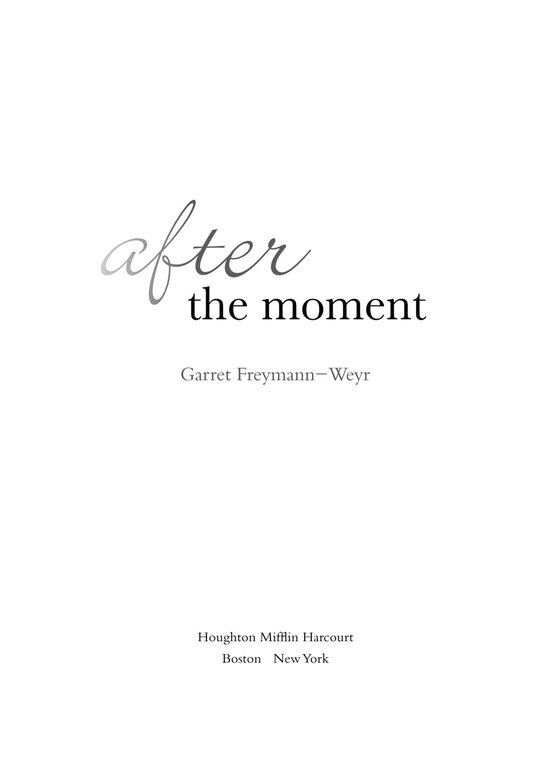 After the Moment - cover