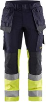 Blaklader Multinorm werkbroek Inherent met stretch 1487-1512 - Marine/High Vis Geel - D96