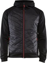Blaklader Hybride sweater 3463-2526 - Zwart/Rood - L