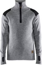 Blaklader Wollen sweater 4630-1071 - Grijs mêlee/Donkergrijs - XL