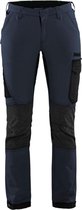 Blaklader Dames Service werkbroek 4-weg stretch 7122-1645 - Donker marineblauw/Zwart - C44