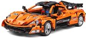 Afstandsbestuurbare Auto - Bouwpakket 1364 Stenen - Raceauto - Autos - Modelbouw - voor Kinderen & Volwassenen - Oranje