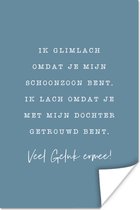 Affiche Proverbes - Geluk - Fille - Fils - 40x60 cm