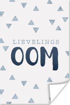 Affiche 'Oncle préféré' - Proverbes - Citations - 20x30 cm