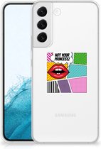 Telefoon Hoesje Geschikt voor Samsung Galaxy S22 Plus Silicone Back Case Popart Princess