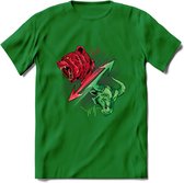 Bear / Bull Market - Crypto T-Shirt Kleding Cadeau | Dames / Heren / Unisex | Bitcoin / Ethereum shirt | Grappig Verjaardag kado | BTC Tshirt Met Print | - Donker Groen - S