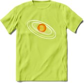 BTC Planet - Crypto T-Shirt Kleding Cadeau | Dames / Heren / Unisex | Bitcoin / Ethereum shirt | Grappig Verjaardag kado | BTC Tshirt Met Print | - Groen - L