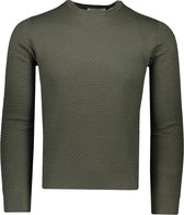 Gran Sasso  Trui Groen Aansluitend - Maat M  - Heren - Lente/Zomer Collectie - Katoen
