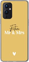 Geschikt voor OnePlus 9 hoesje - 'Future Mr & Mrs' - Trouwen - Spreuken - Quotes - Siliconen Telefoonhoesje