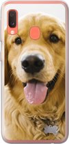 Geschikt voor Samsung Galaxy A20e hoesje - Portret van een super mooie Golden Retriever - Siliconen Telefoonhoesje