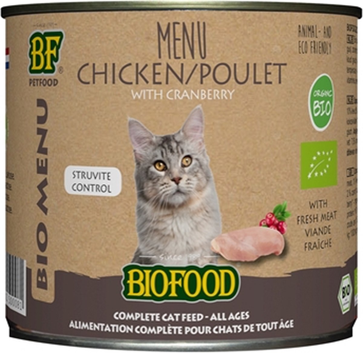 BIOFOOD ORGANIC KIP MENU 12X200GR