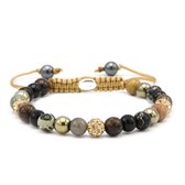 KARMA armband 83679 Spiral Gold at Night xs (gold crystal)